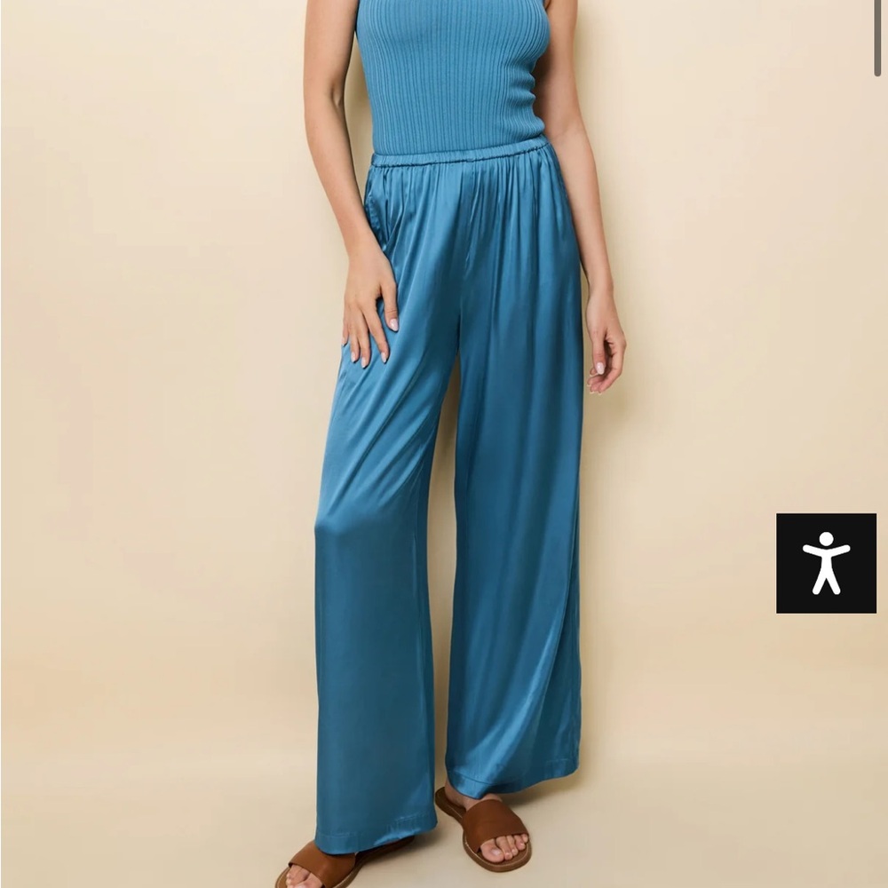 Solid & Striped Monaco Satin Pants - image 1